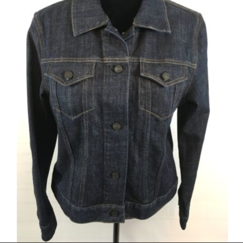 GAP Womens Vintage Dark Wash Jean Jacket Sz L